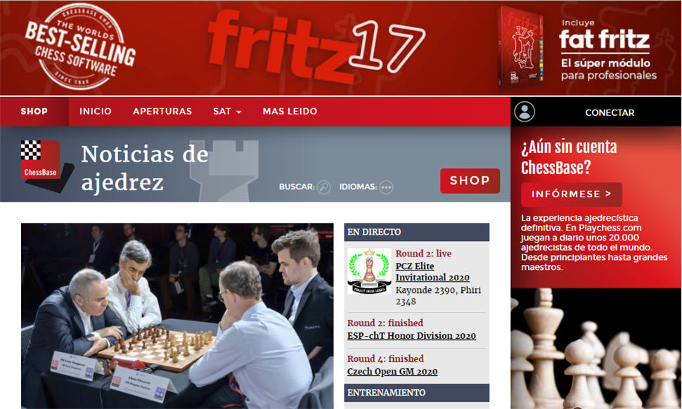 Recursos de ajedrez online 33 Recursos chessbase